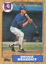1987 Topps Baseball Cards      186     Bruce Benedict